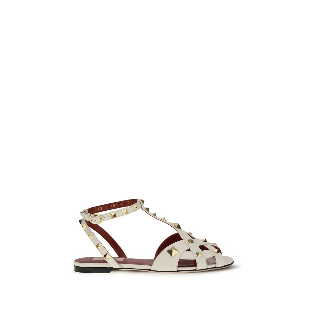 Beige Goatskin Flat Sandals - TIZZIL