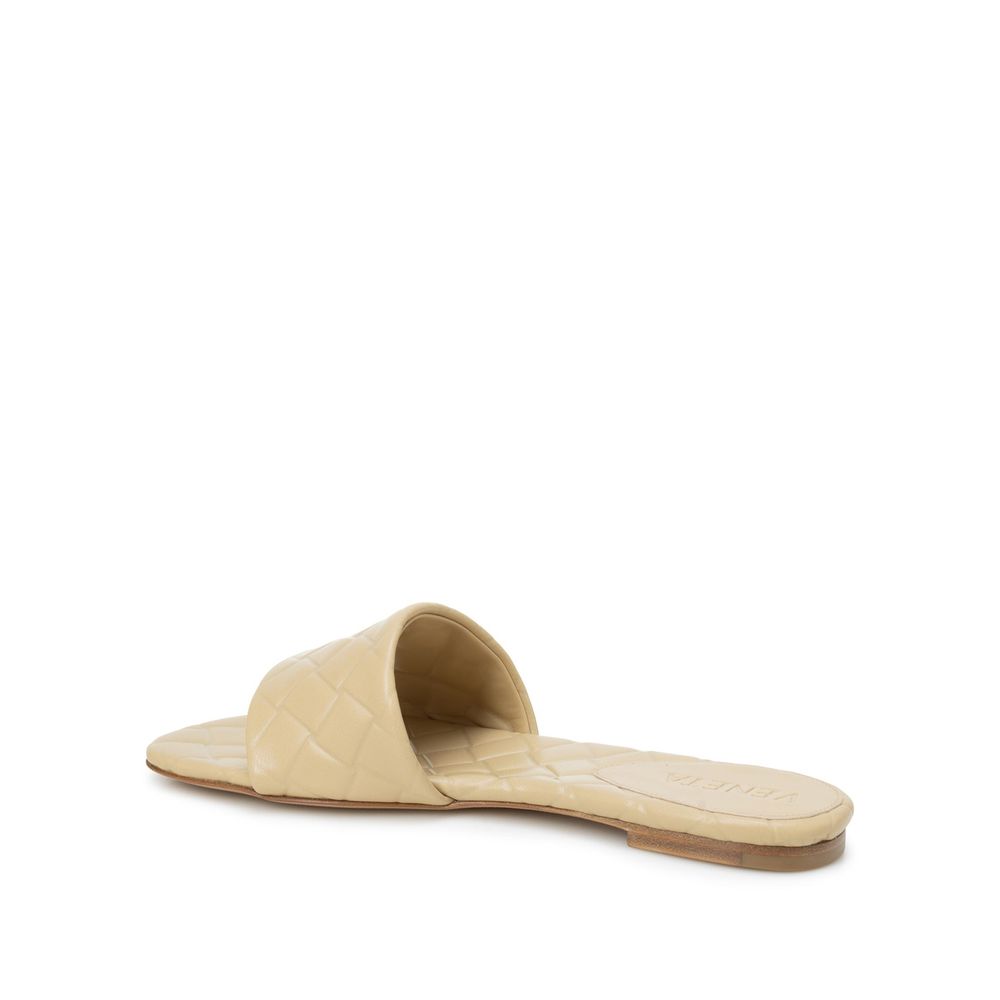 Beige Lamb Leather Sandals - TIZZIL
