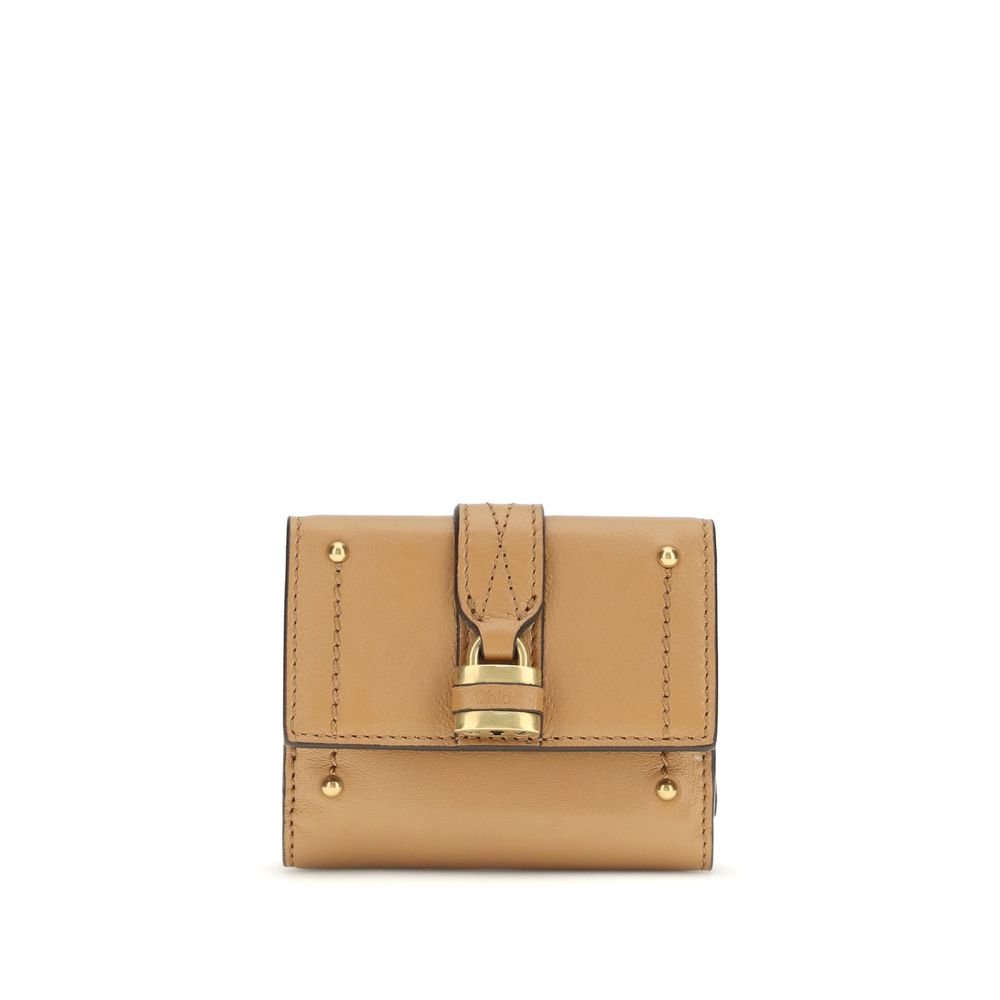 Beige Lamb Ovis Aries Aries Wallet - TIZZIL