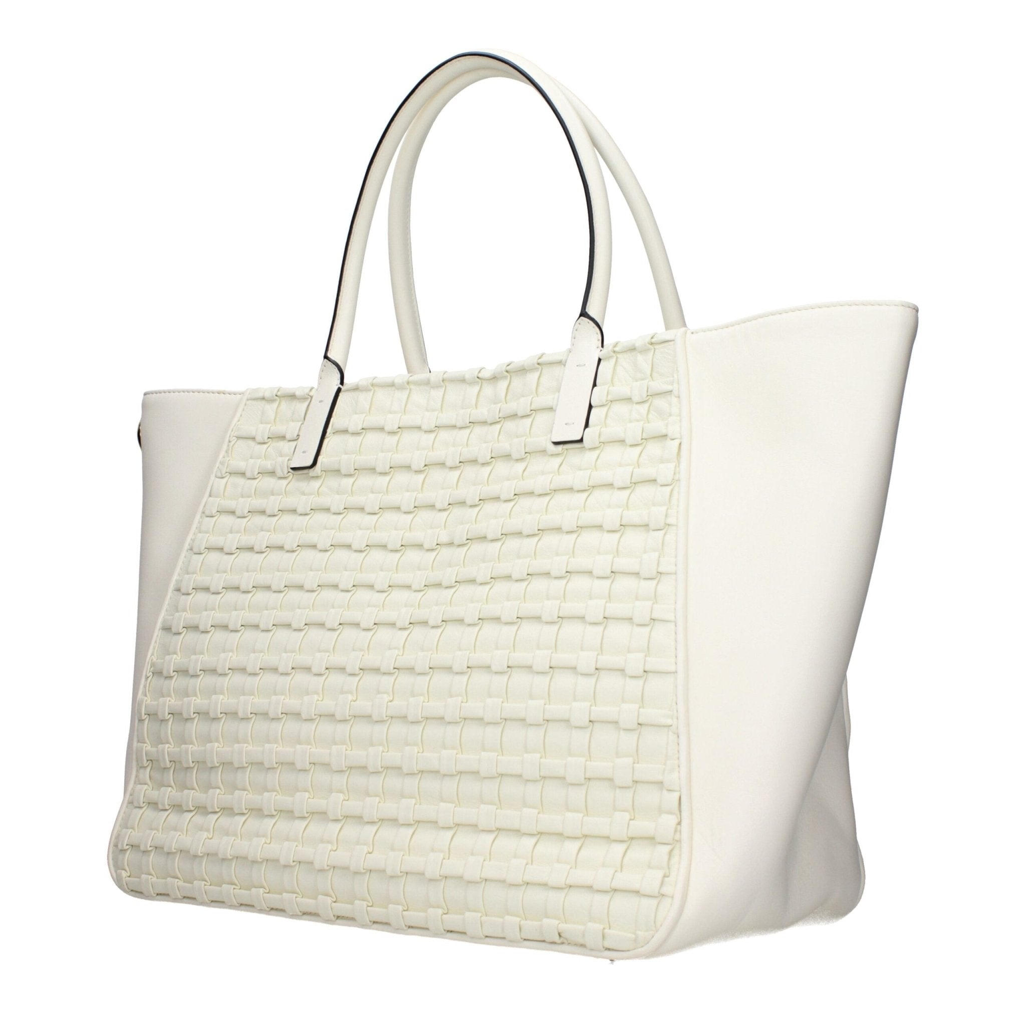 Beige Leather Handbag - TIZZIL