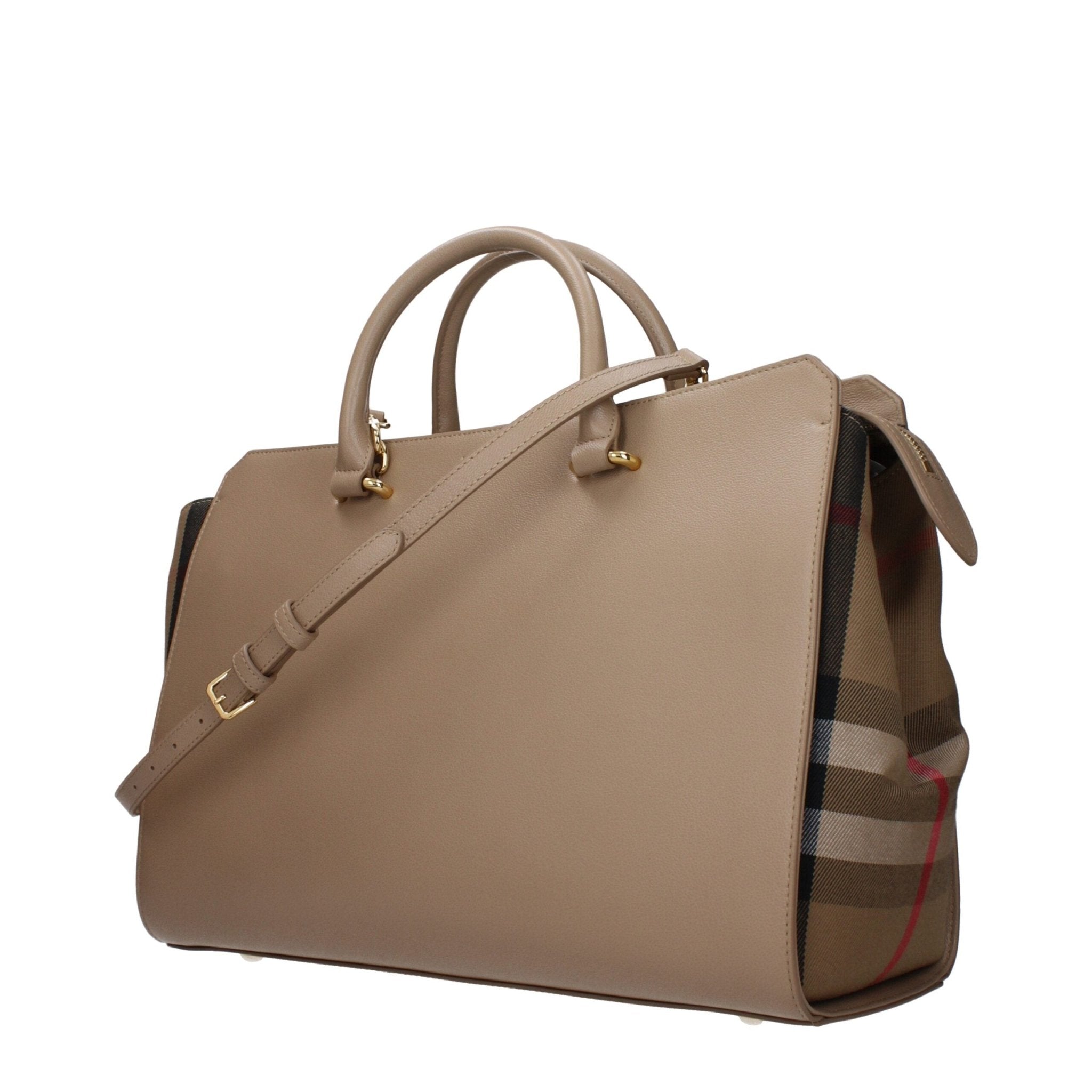Beige Leather Handbag - TIZZIL