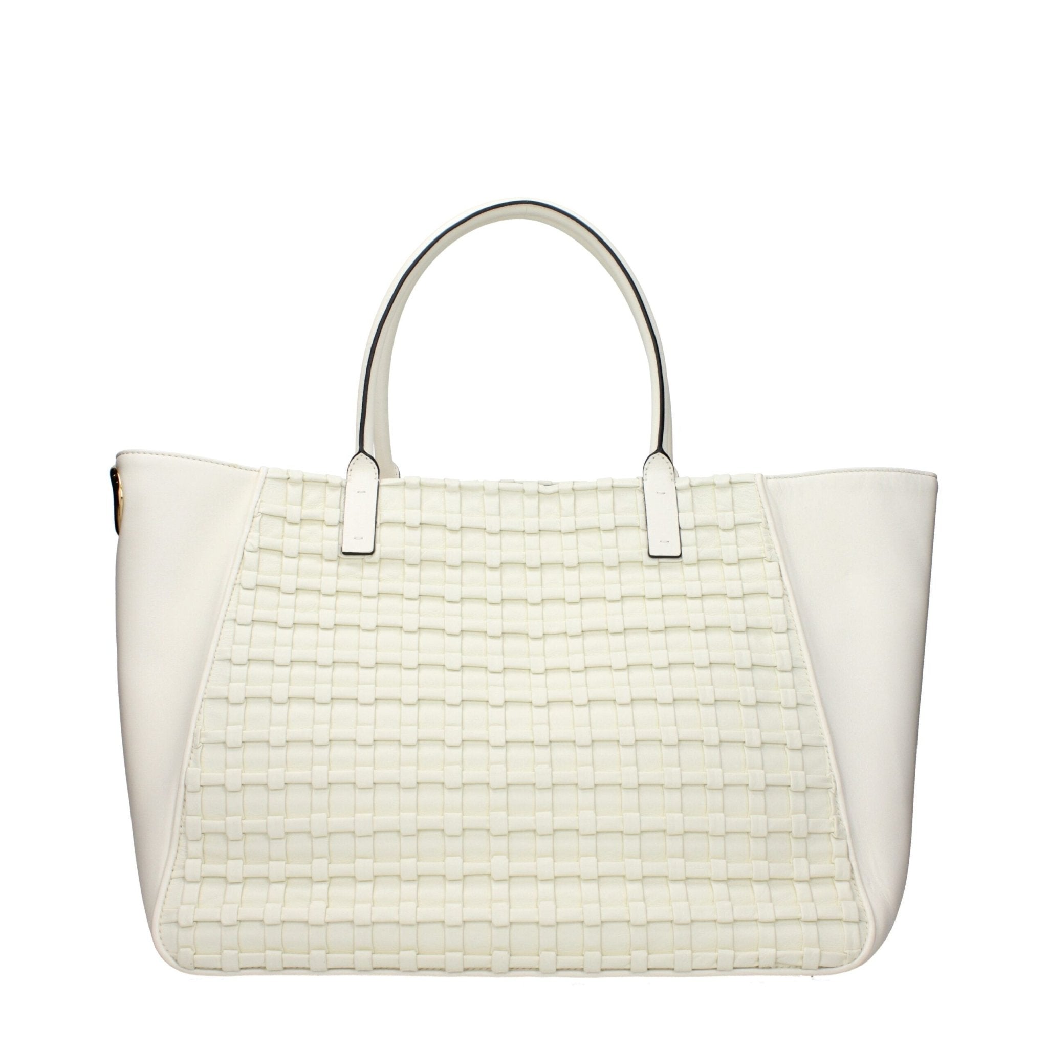 Beige Leather Handbag - TIZZIL