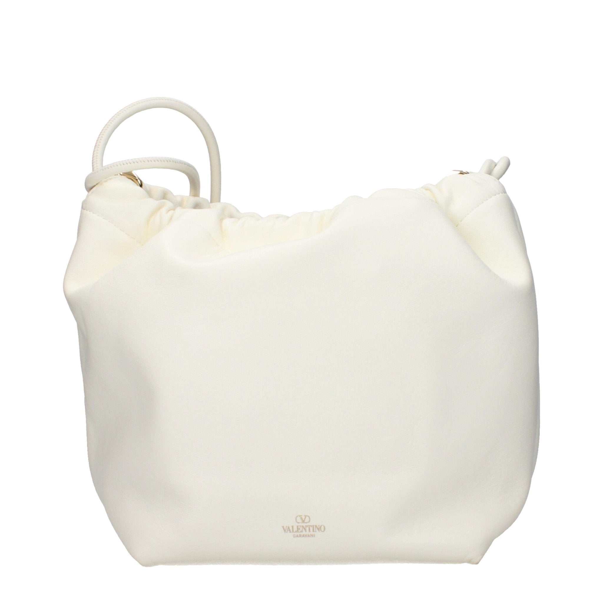Beige Leather Shoulder Bag - TIZZIL