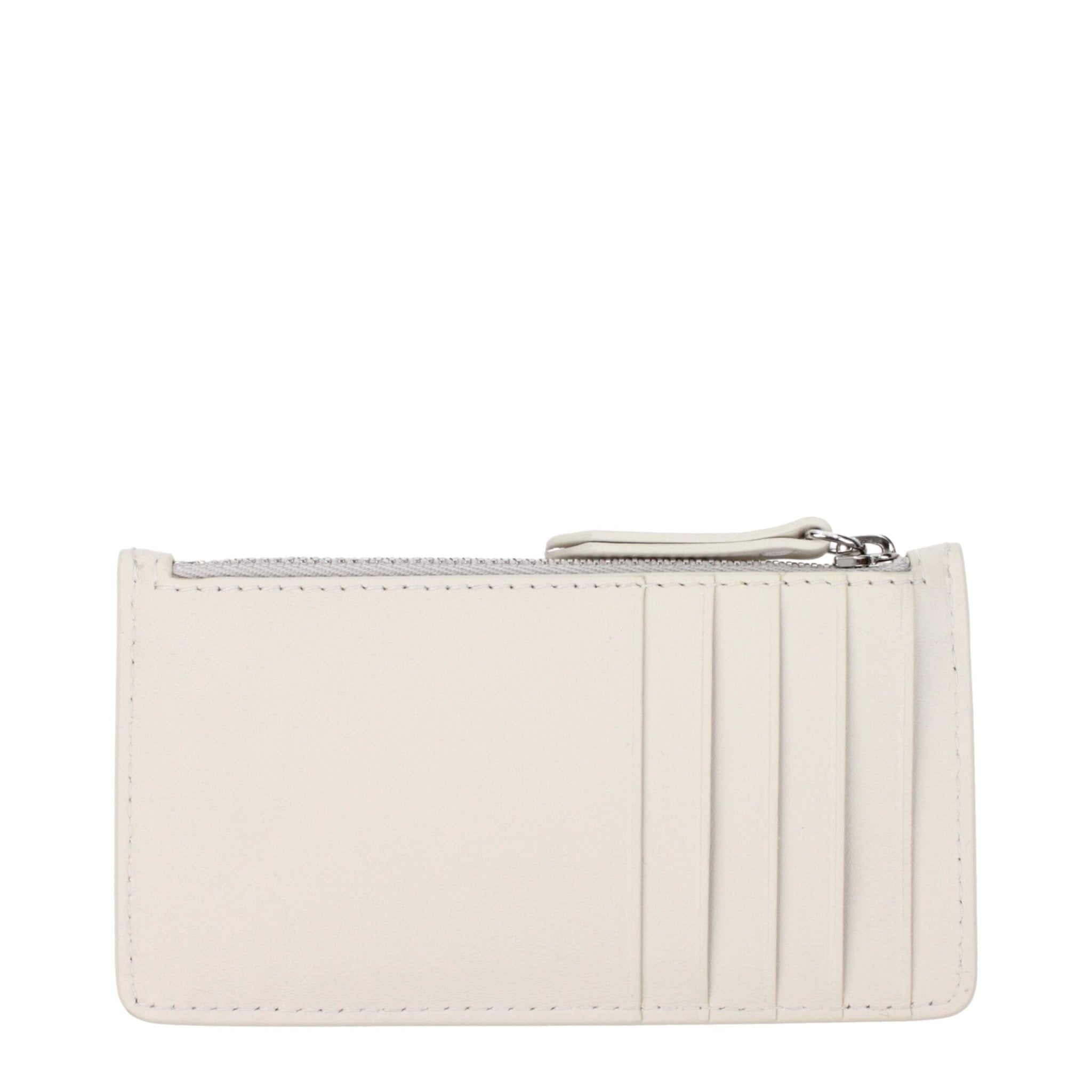 Beige Leather Wallet - TIZZIL