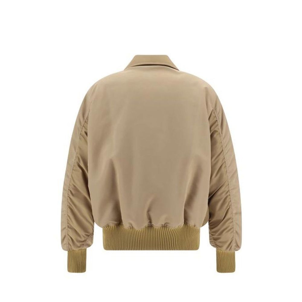 Beige Polyamide Bomber - TIZZIL