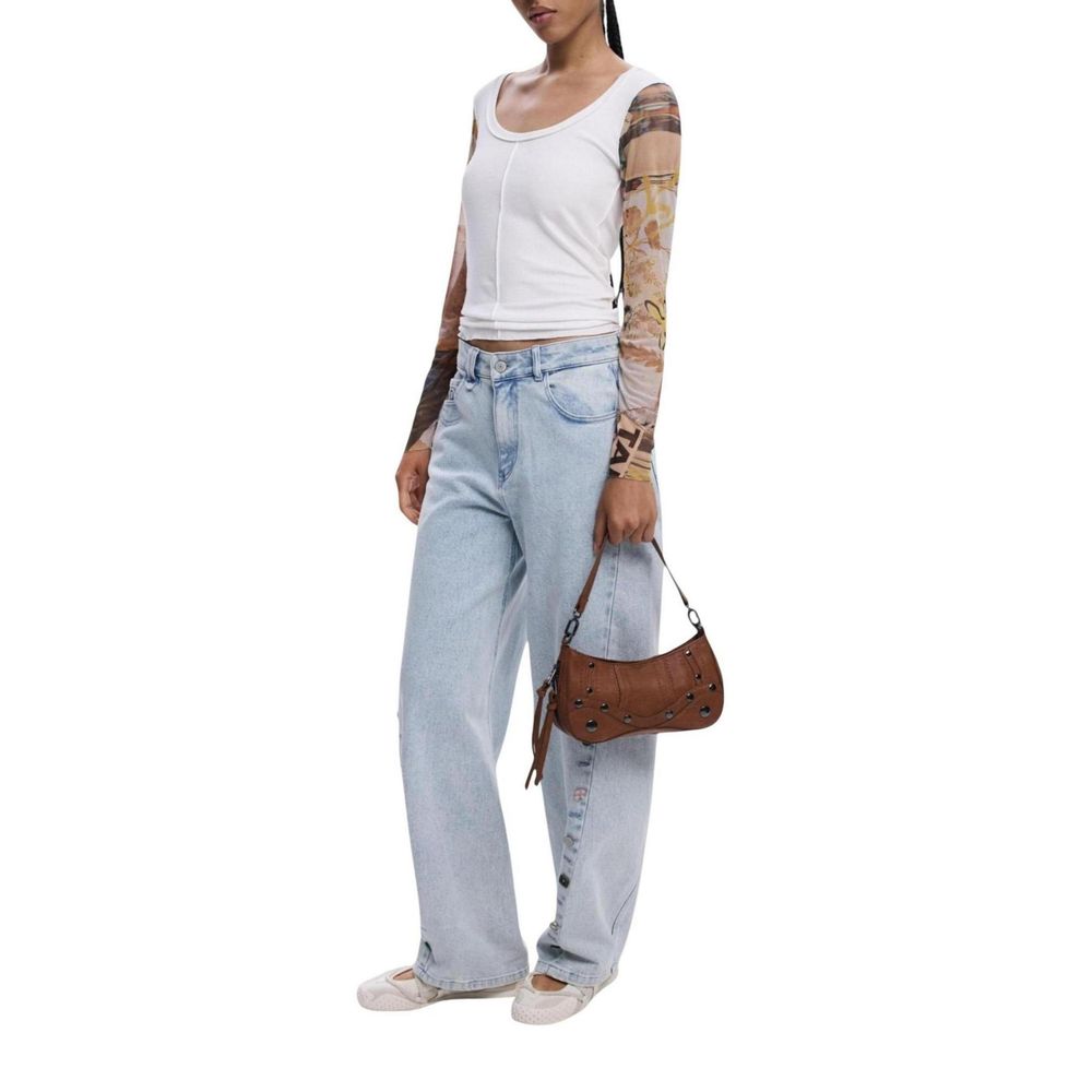 Beige Polyethylene Handbag - TIZZIL