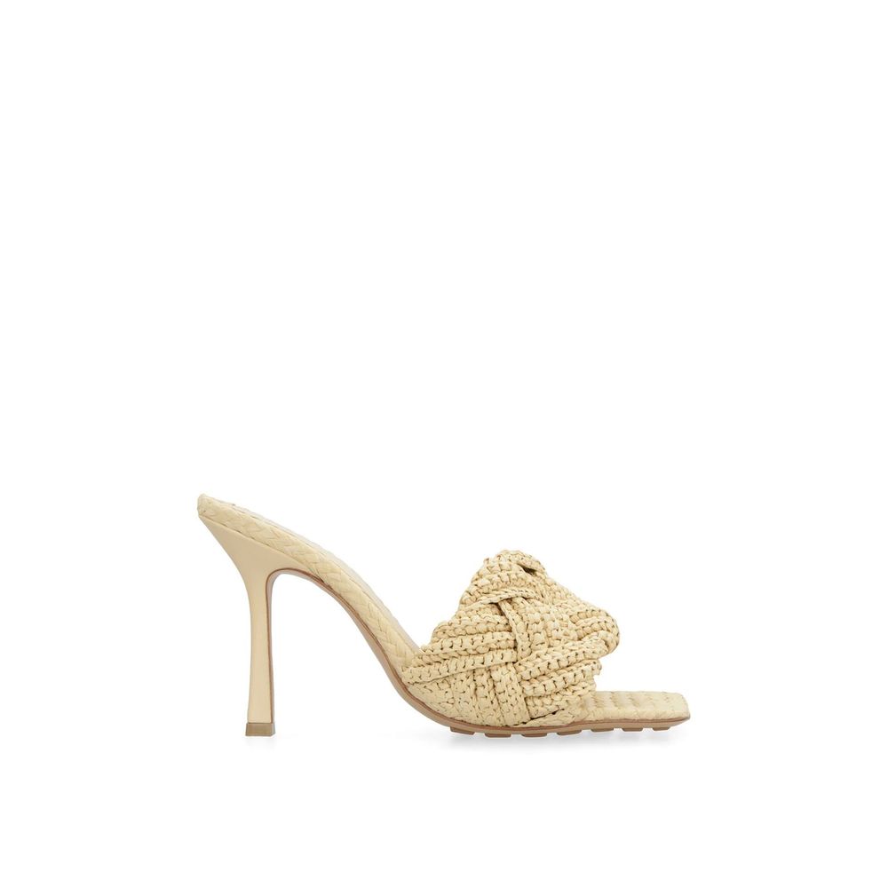 Beige Raffia Mules - TIZZIL