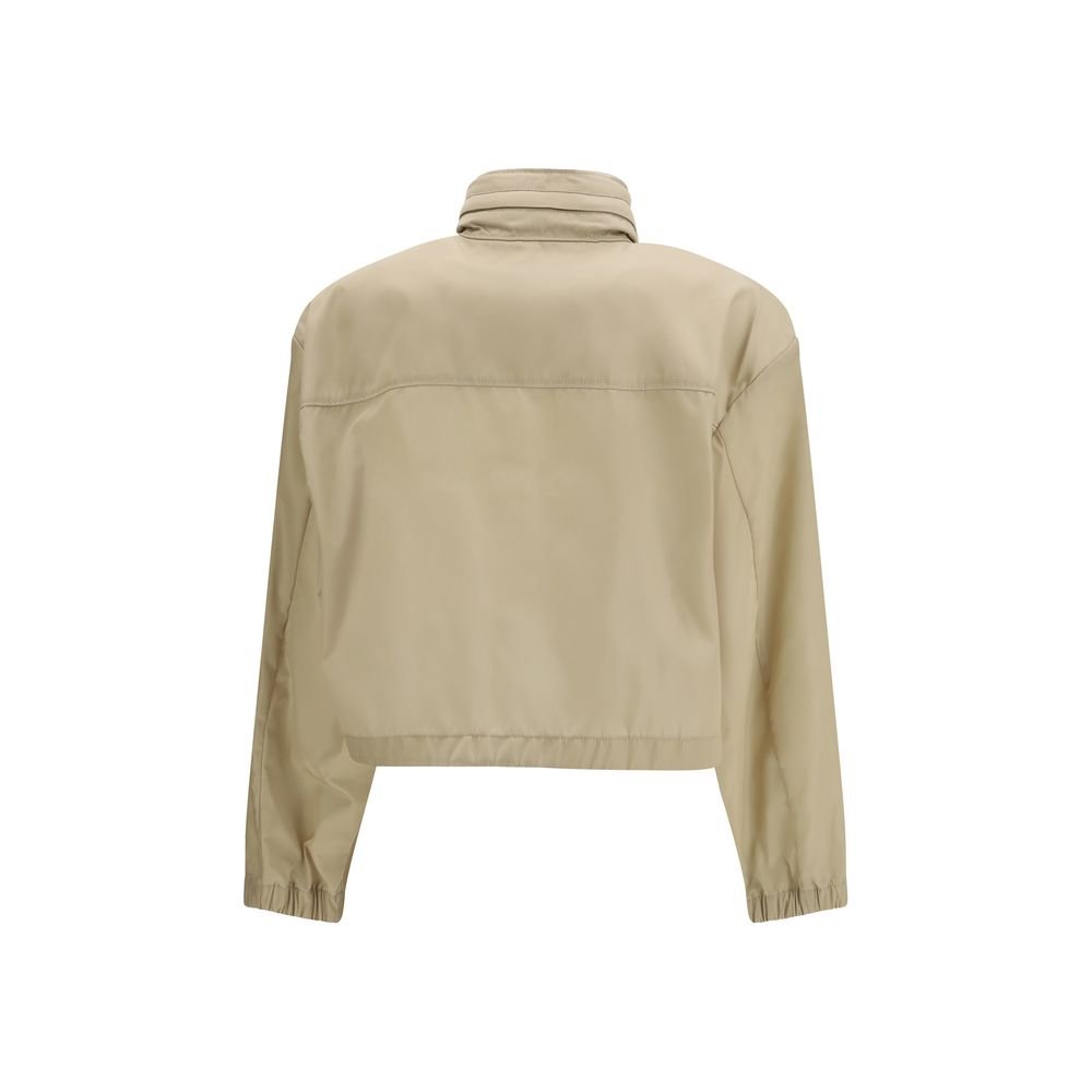 Beige Recycled Polyamide Shell Jacket - TIZZIL