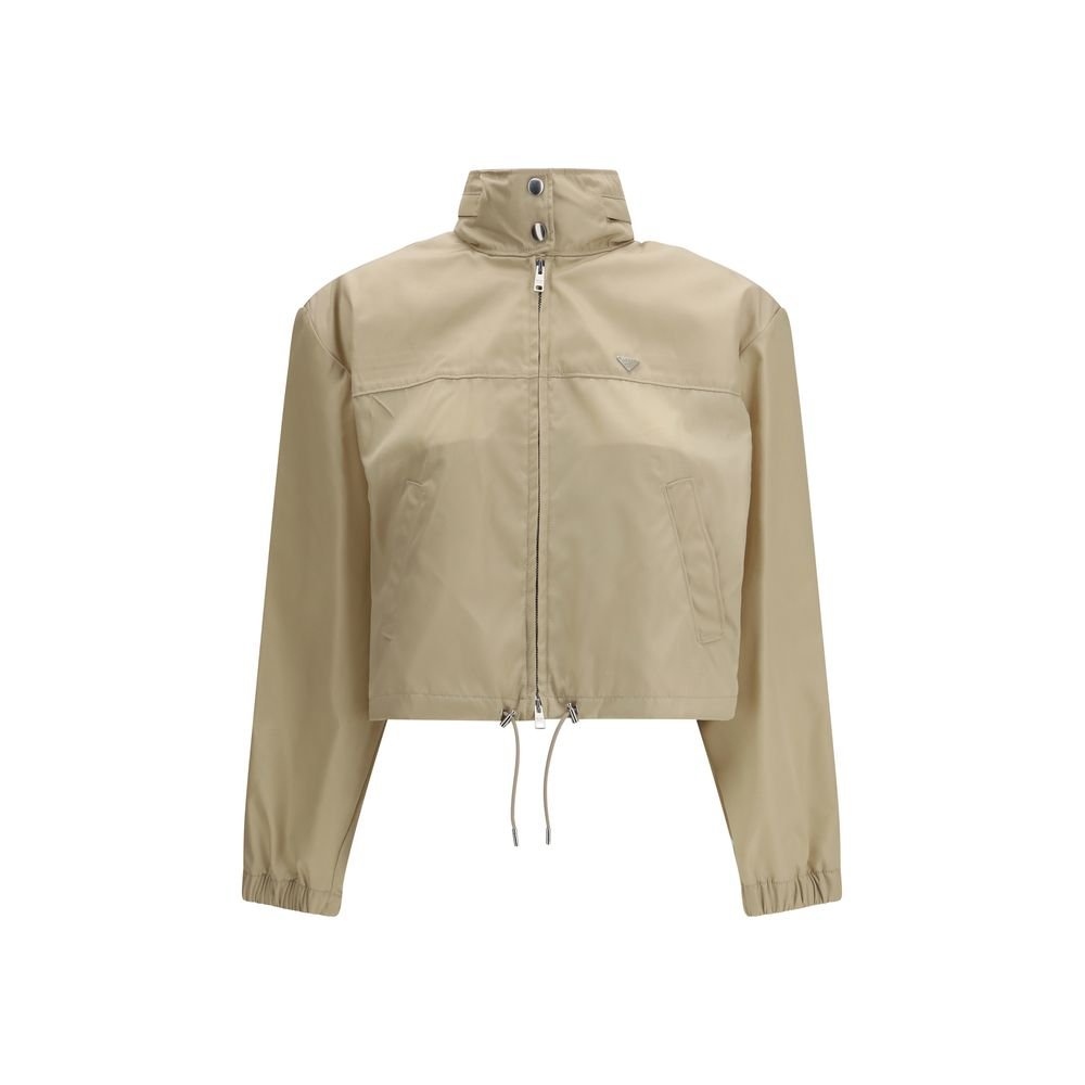 Beige Recycled Polyamide Shell Jacket - TIZZIL