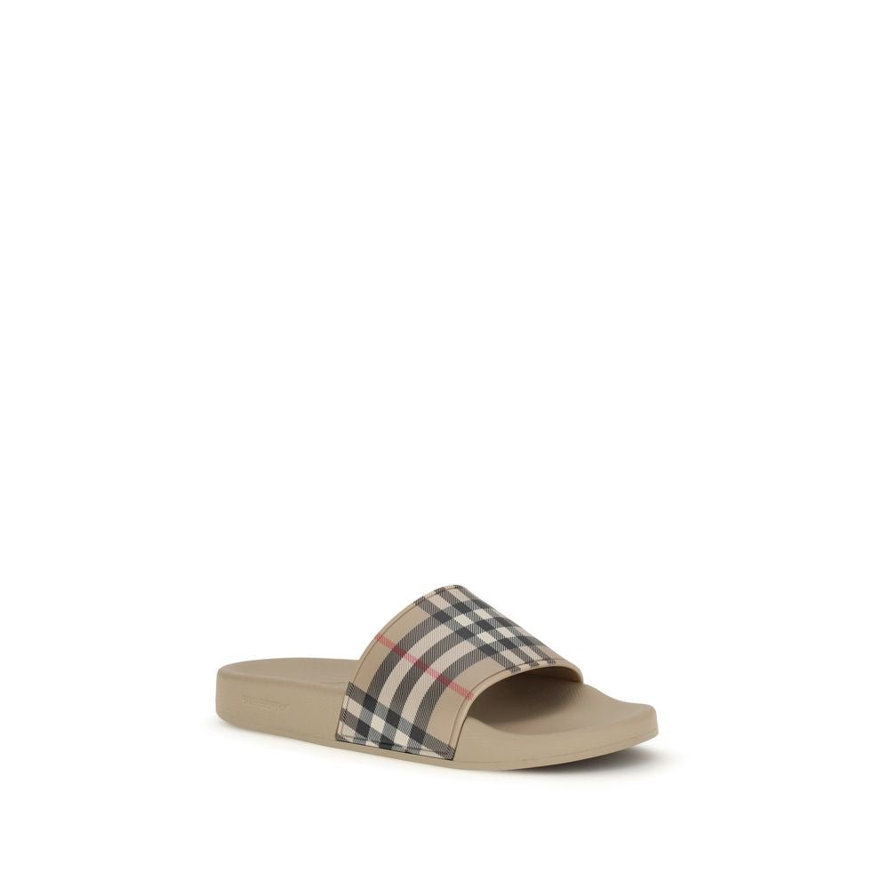 Beige Rubber Sandals - TIZZIL
