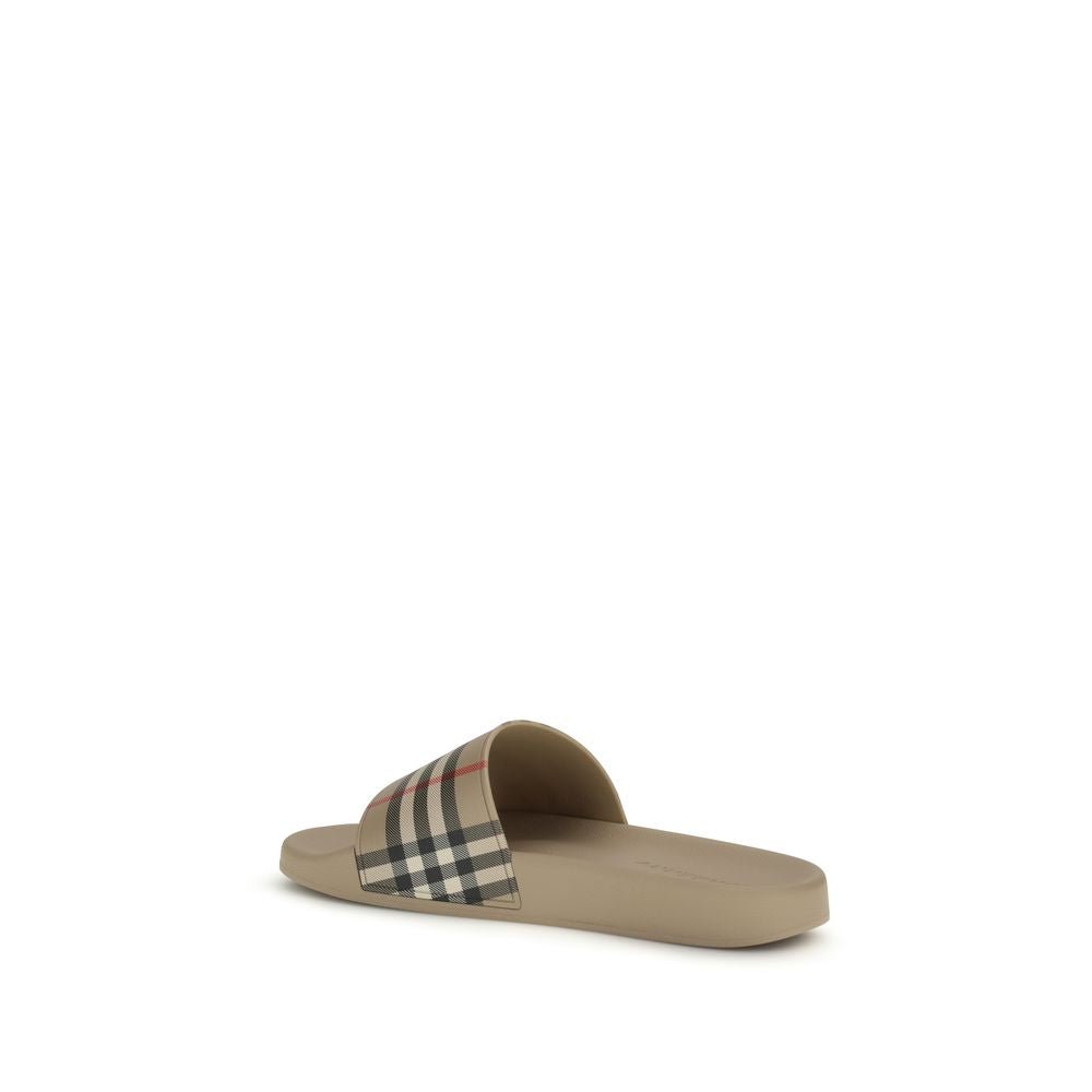 Beige Rubber Sandals - TIZZIL