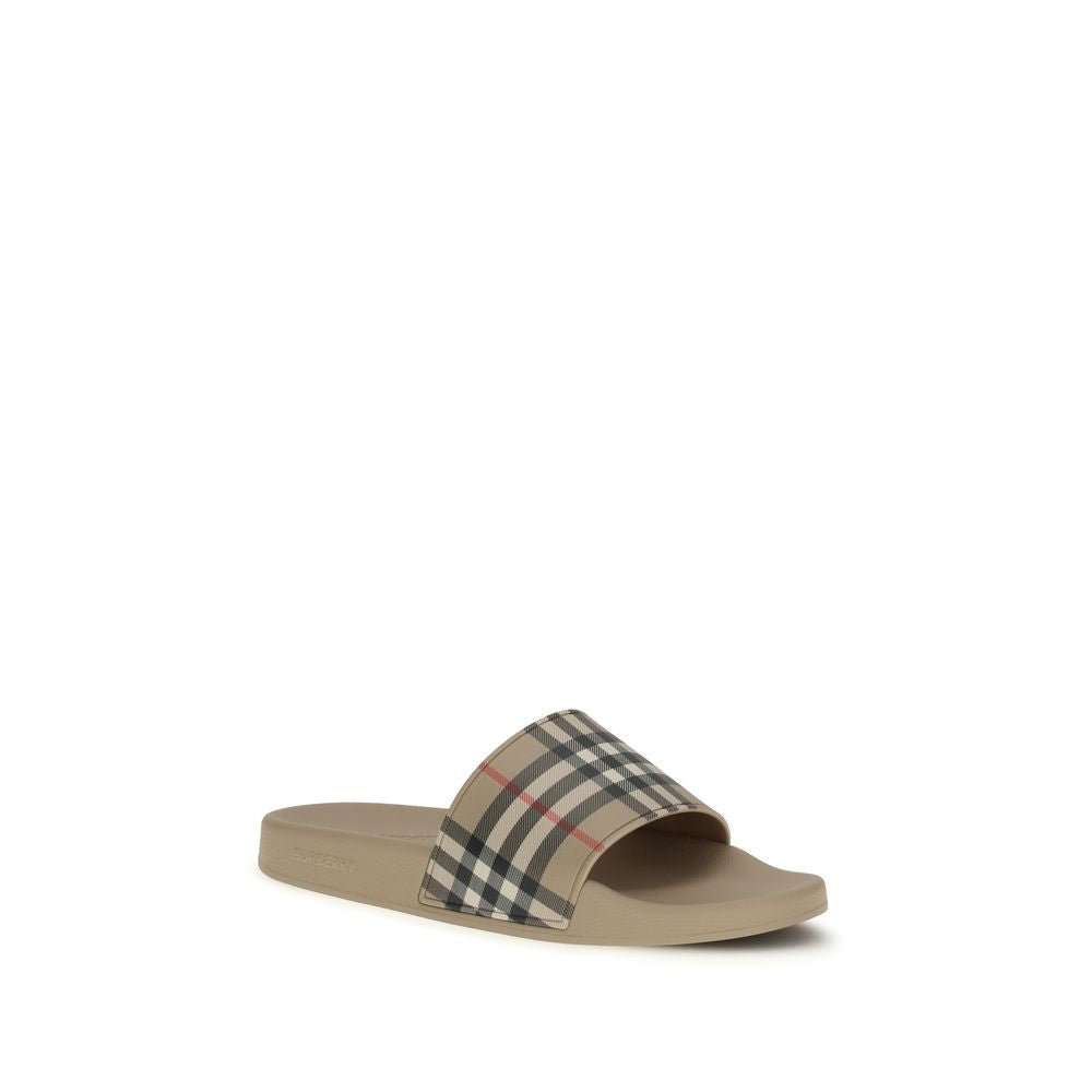 Beige Rubber Sandals - TIZZIL