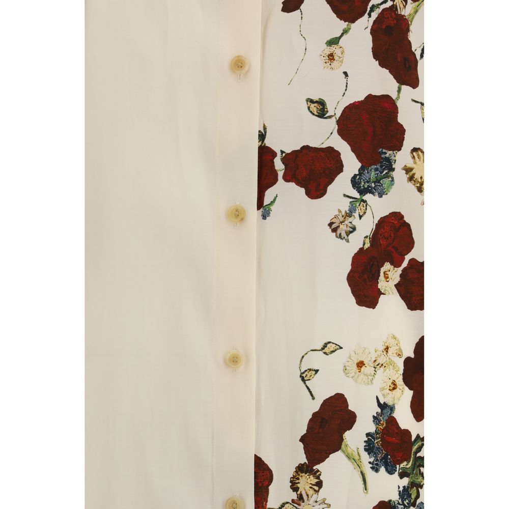 Beige Silk Casual Dress - TIZZIL