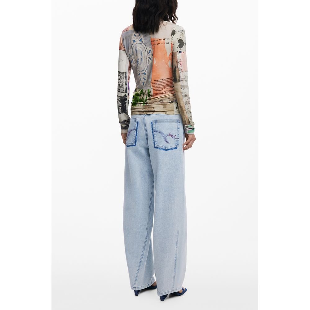 Beige Viscose Women T-Shirt - TIZZIL