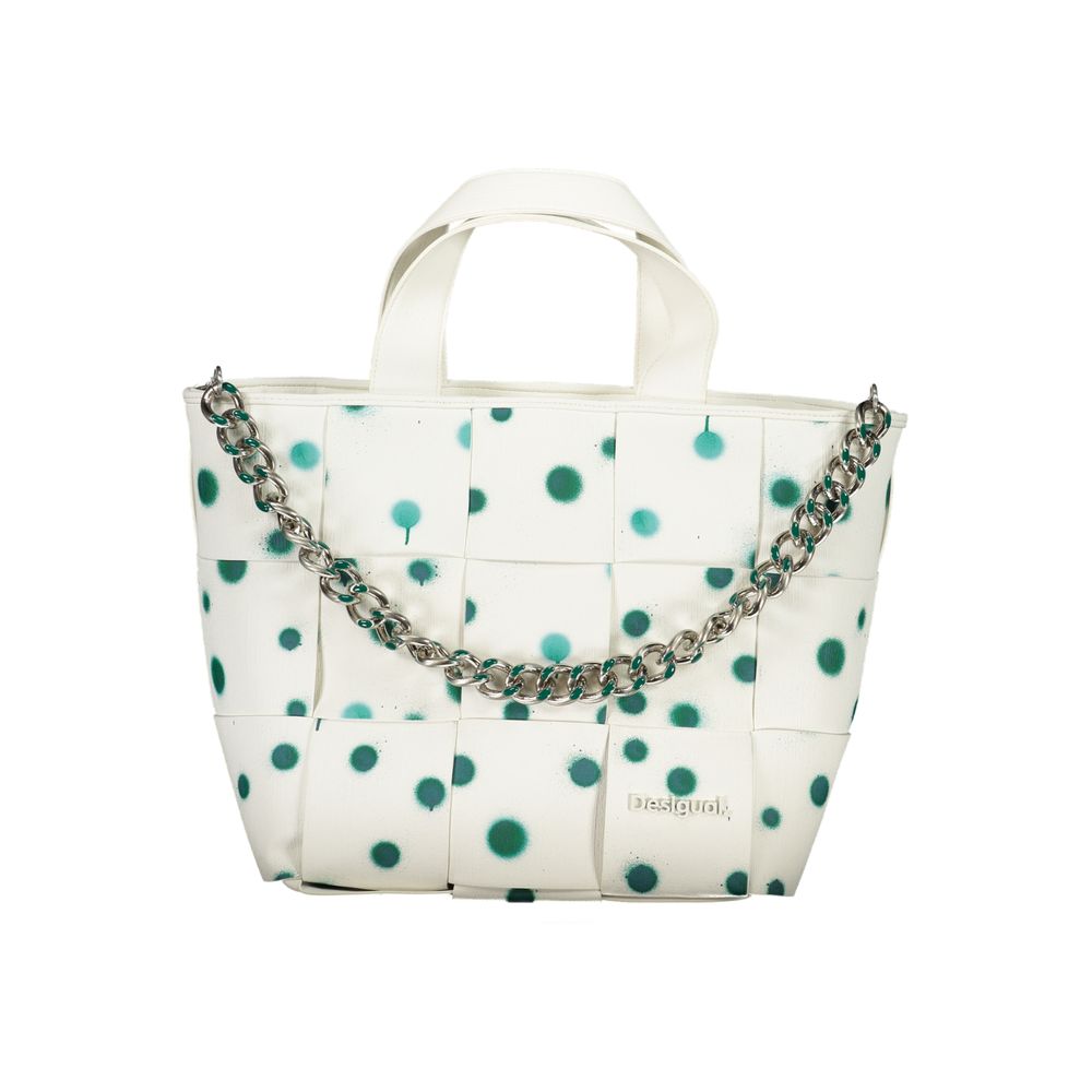 Bianco Poliuretano Women Handbag - TIZZIL