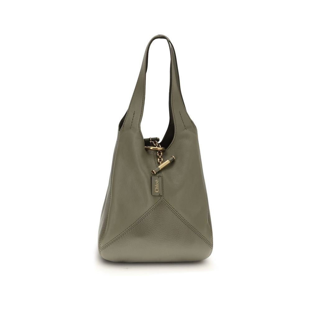 Bicolor Buffalo Leather Shoulder Bag - TIZZIL