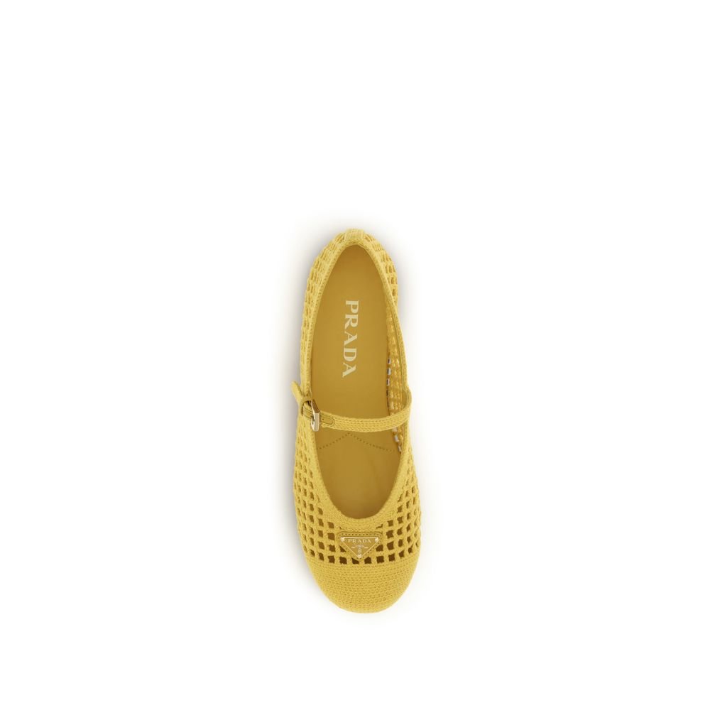 Bicolor Cotton Ballet Flats - TIZZIL