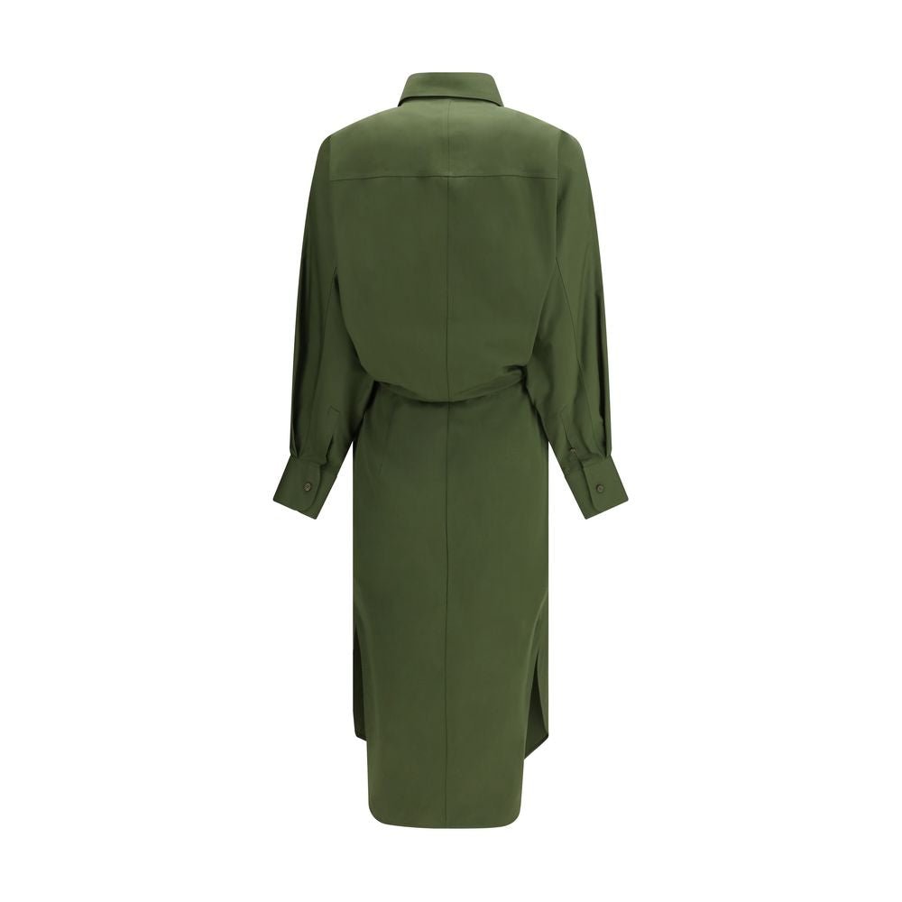 Bicolor Cotton Casual Dress - TIZZIL