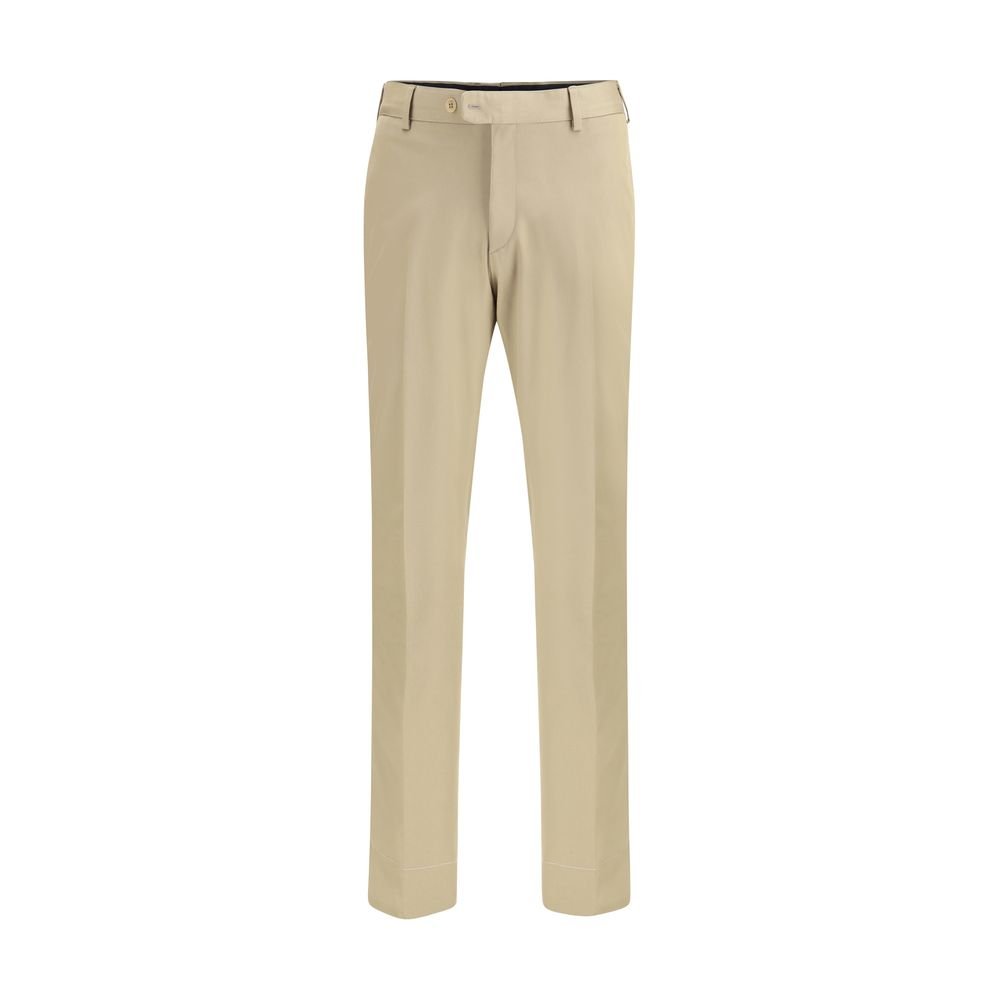 Bicolor Cotton Chino Pants - TIZZIL