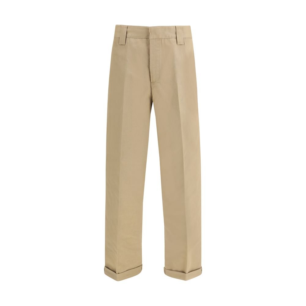 Bicolor Cotton Chino Pants - TIZZIL