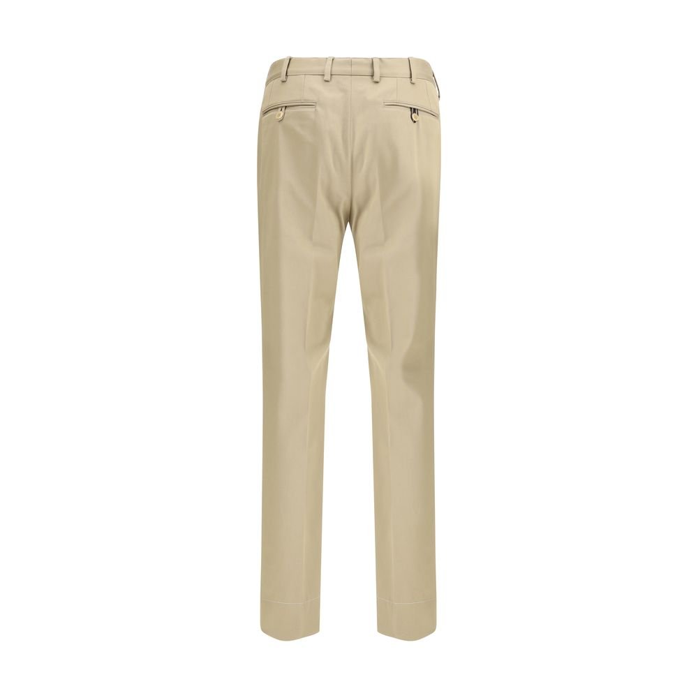 Bicolor Cotton Chino Pants - TIZZIL