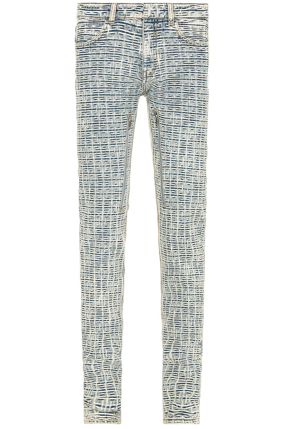 Bicolor Fibres Skinny Jeans - TIZZIL