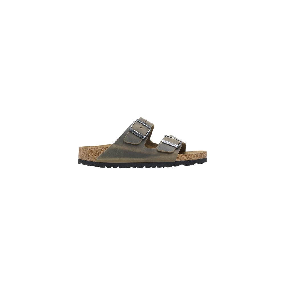 Bicolor Leather Flat Sandals - TIZZIL