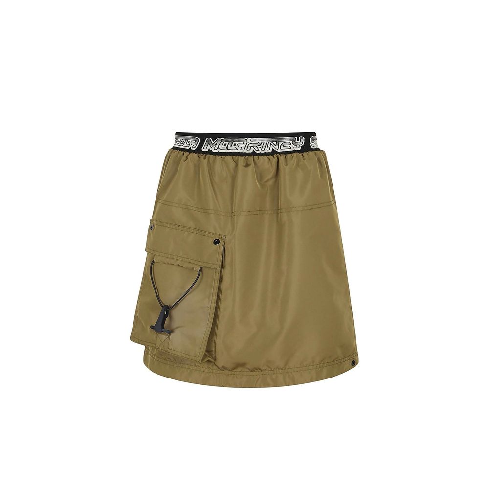 Bicolor Polyester Mini Skirt - TIZZIL