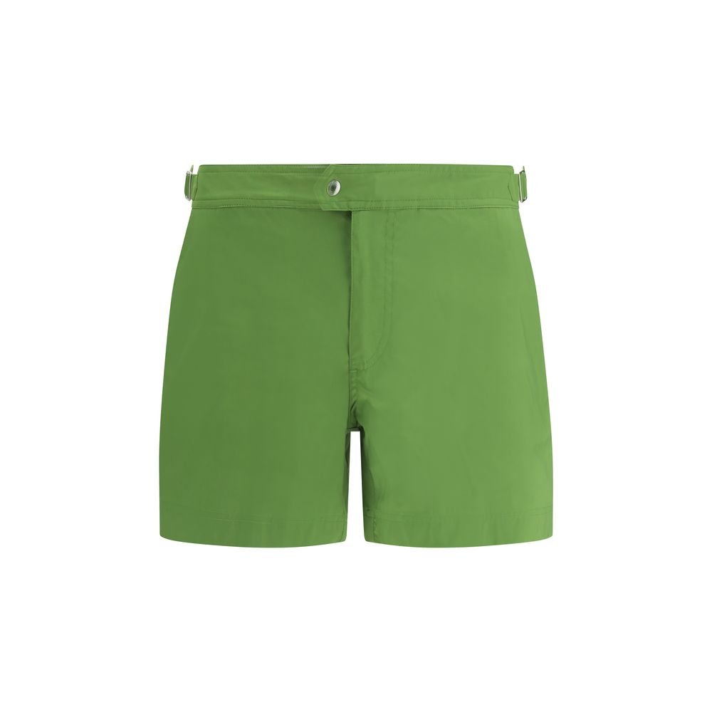 Bicolor Polyester Swim Shorts - TIZZIL