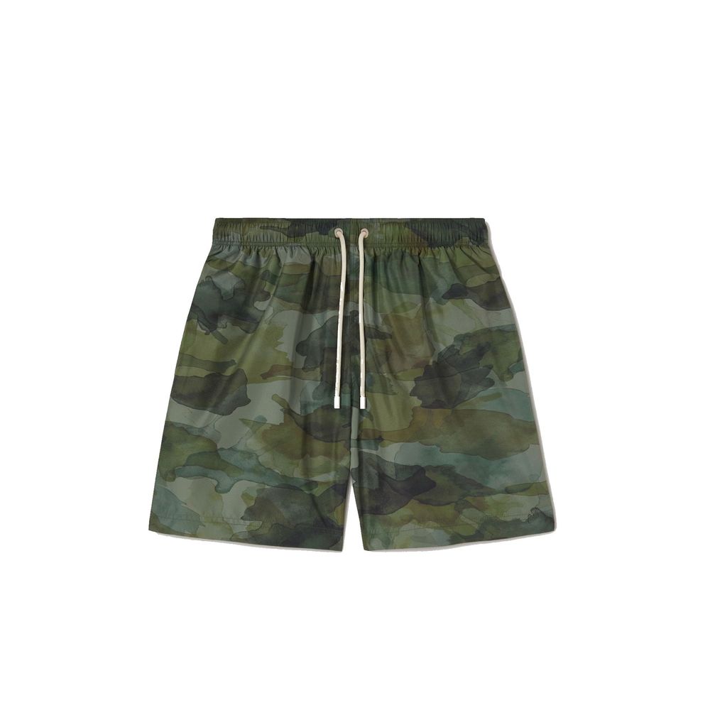 Bicolor Polyester Swim Shorts - TIZZIL