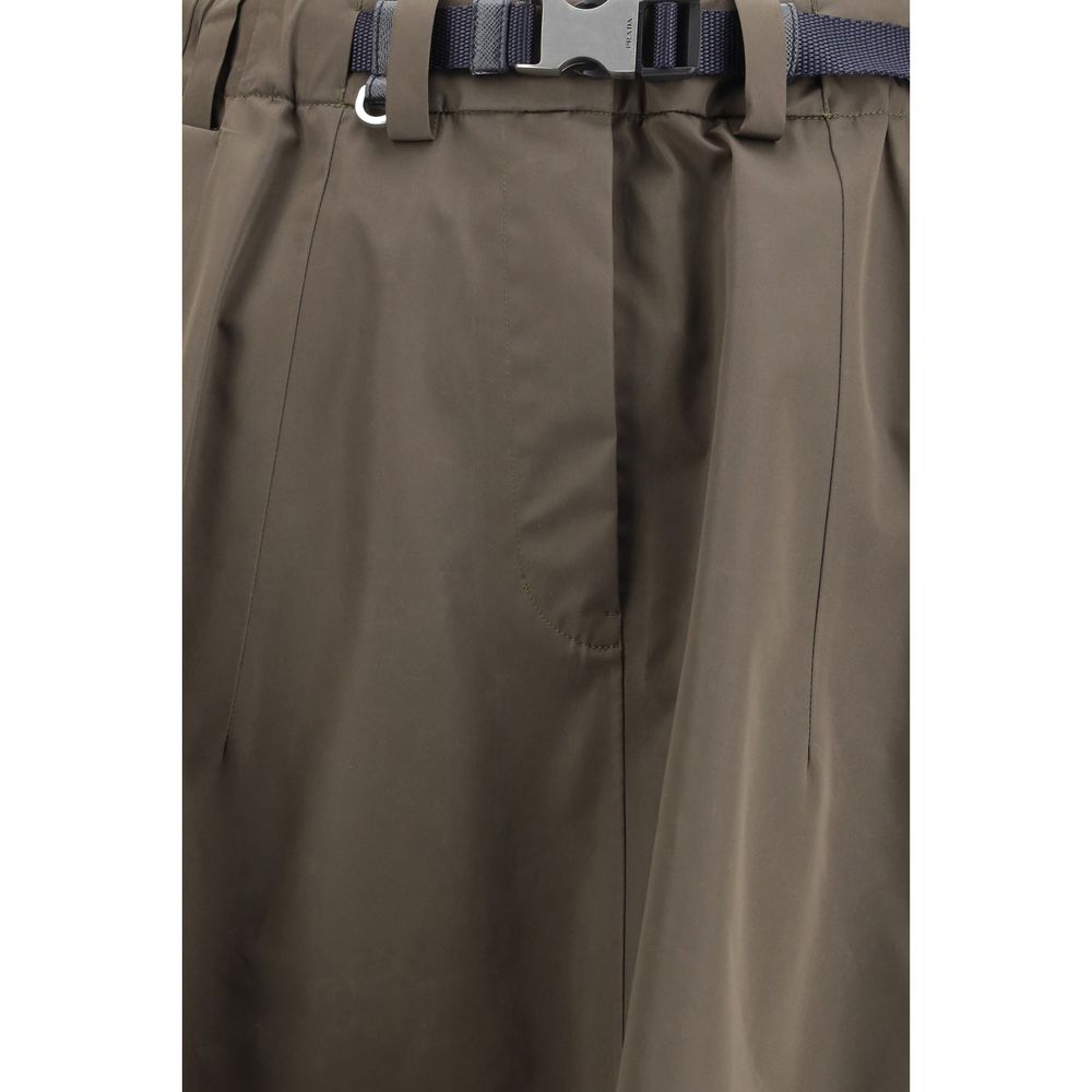 Bicolor Recycled Polyester Midi Skirt - TIZZIL