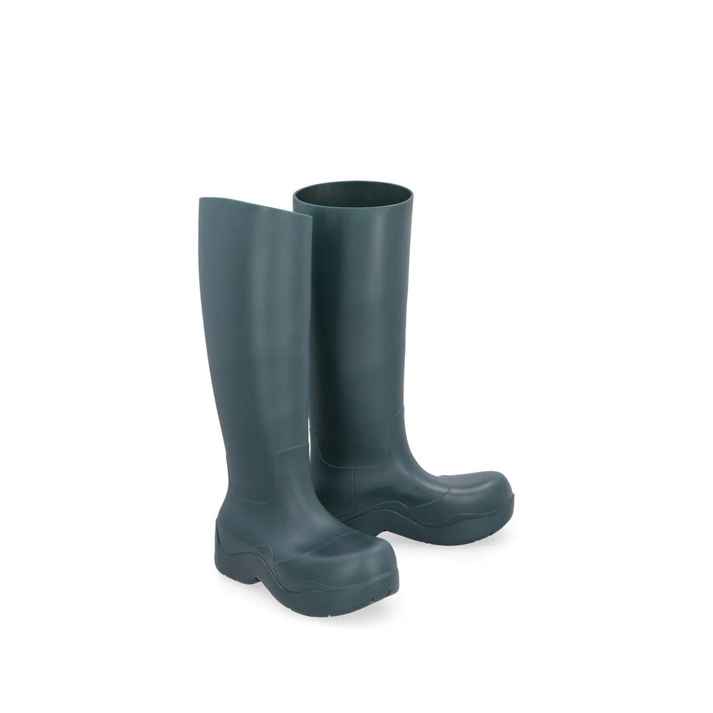 Bicolor Rubber Rain Boots - TIZZIL