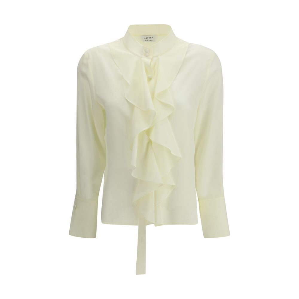 Bicolor Silk Blouse - TIZZIL
