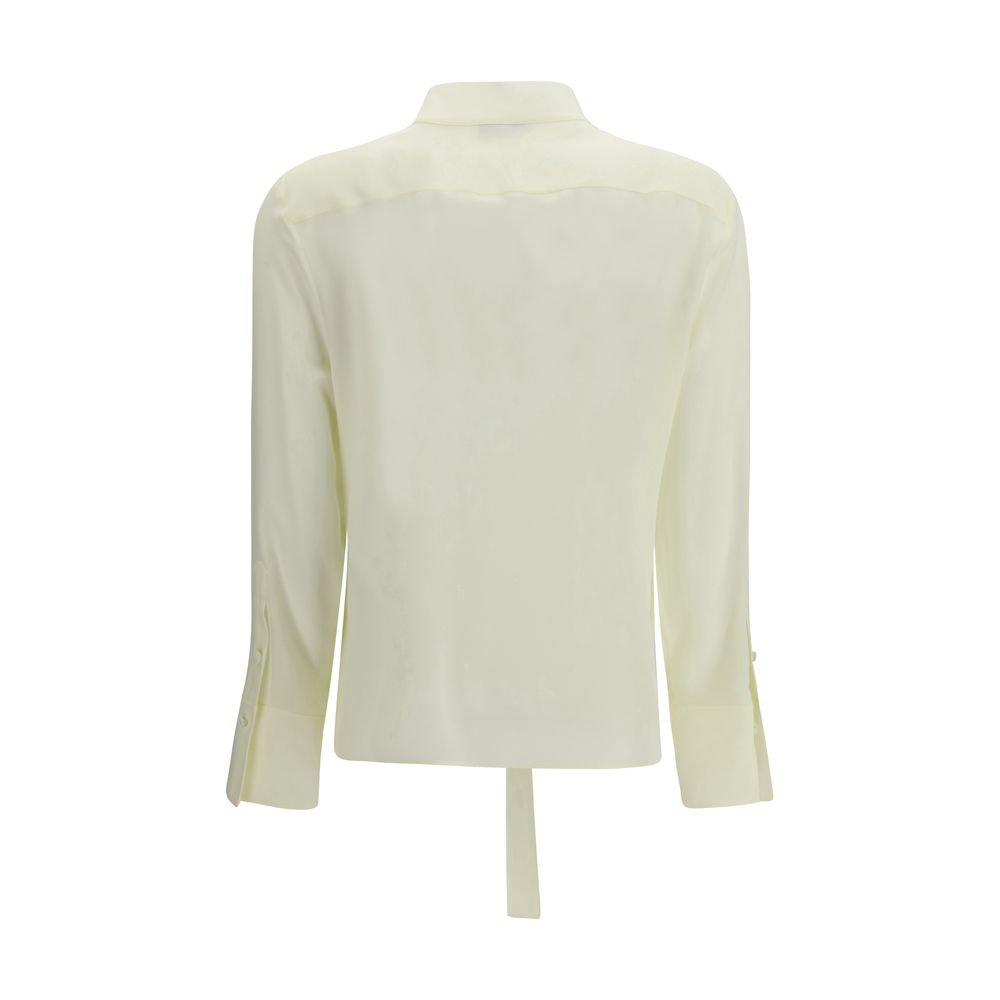 Bicolor Silk Blouse - TIZZIL