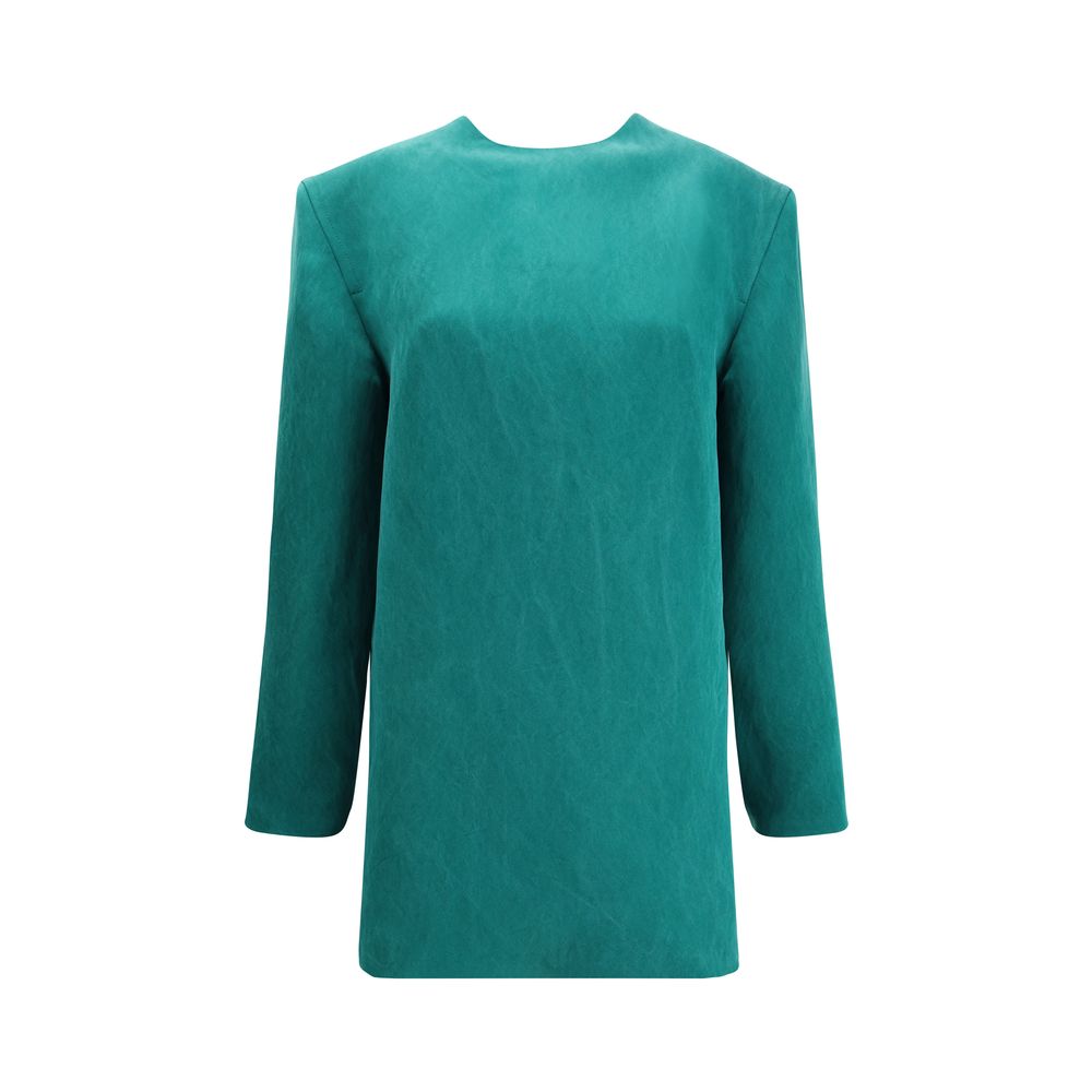 Bicolor Silk Casual Dress - TIZZIL