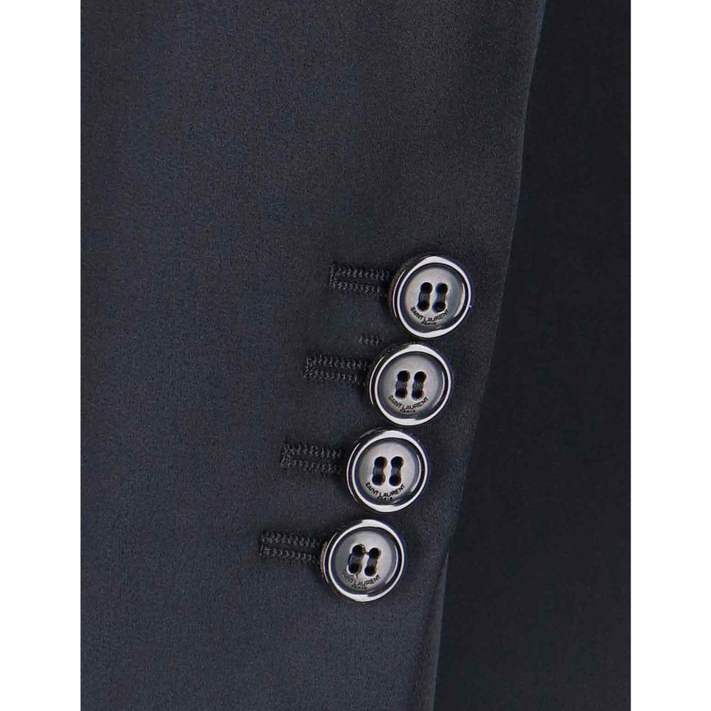 Black Acetate Coat - TIZZIL