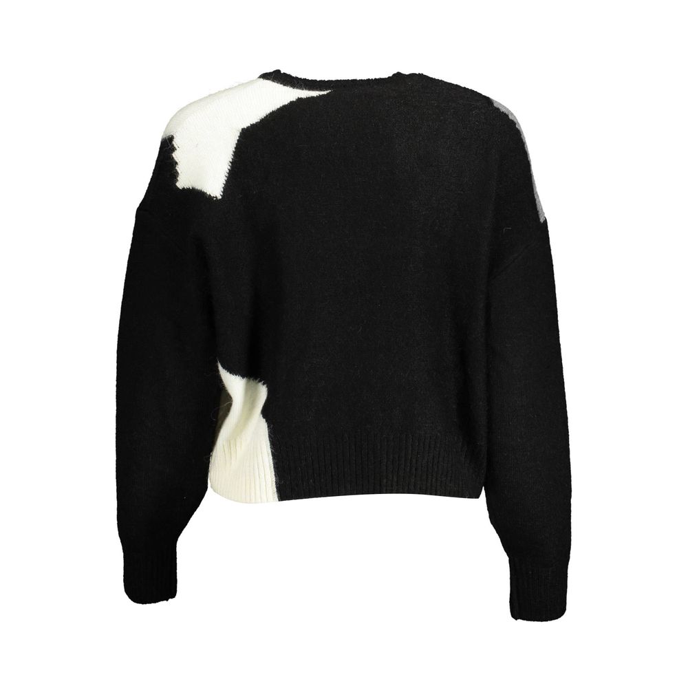 Black Acrylic Women Sweater - TIZZIL