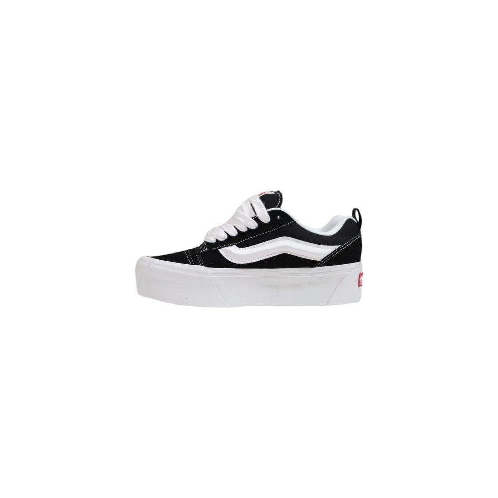 Black And White Suede Leather Chunky Sneakers - TIZZIL