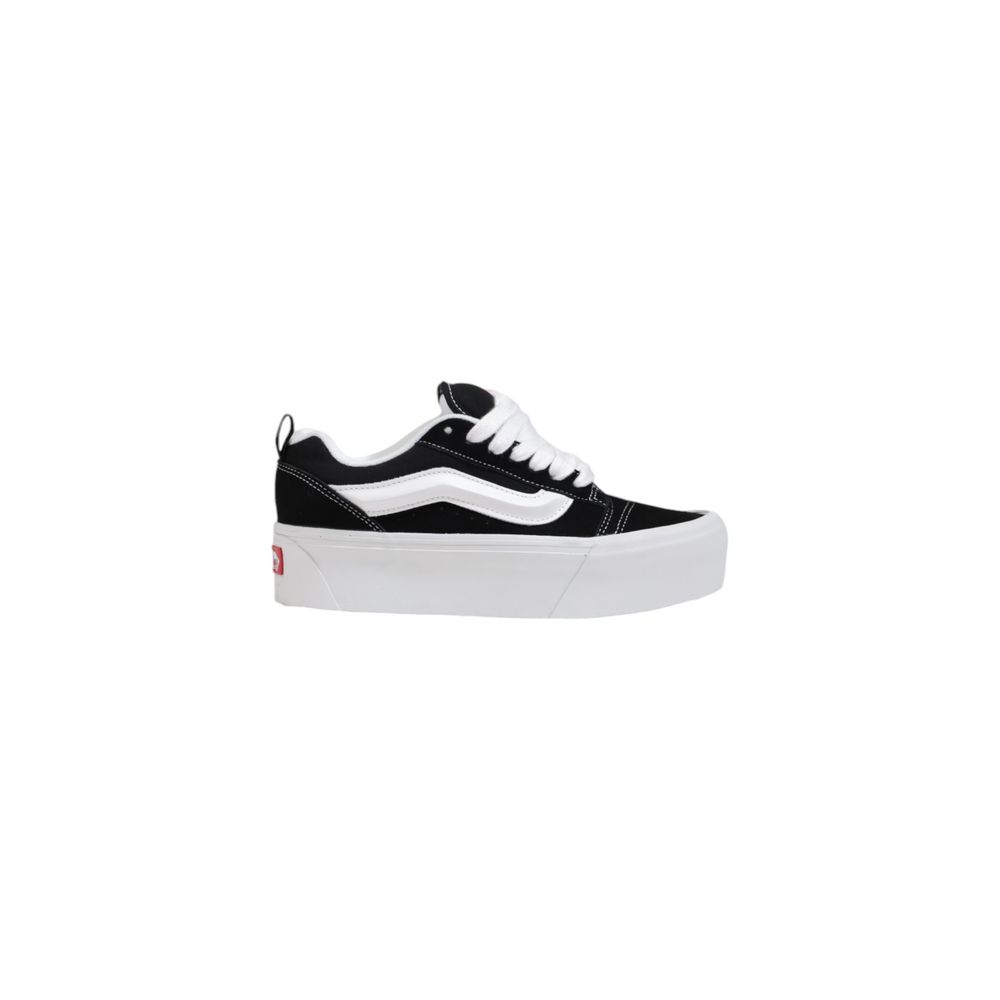 Black And White Suede Leather Chunky Sneakers - TIZZIL