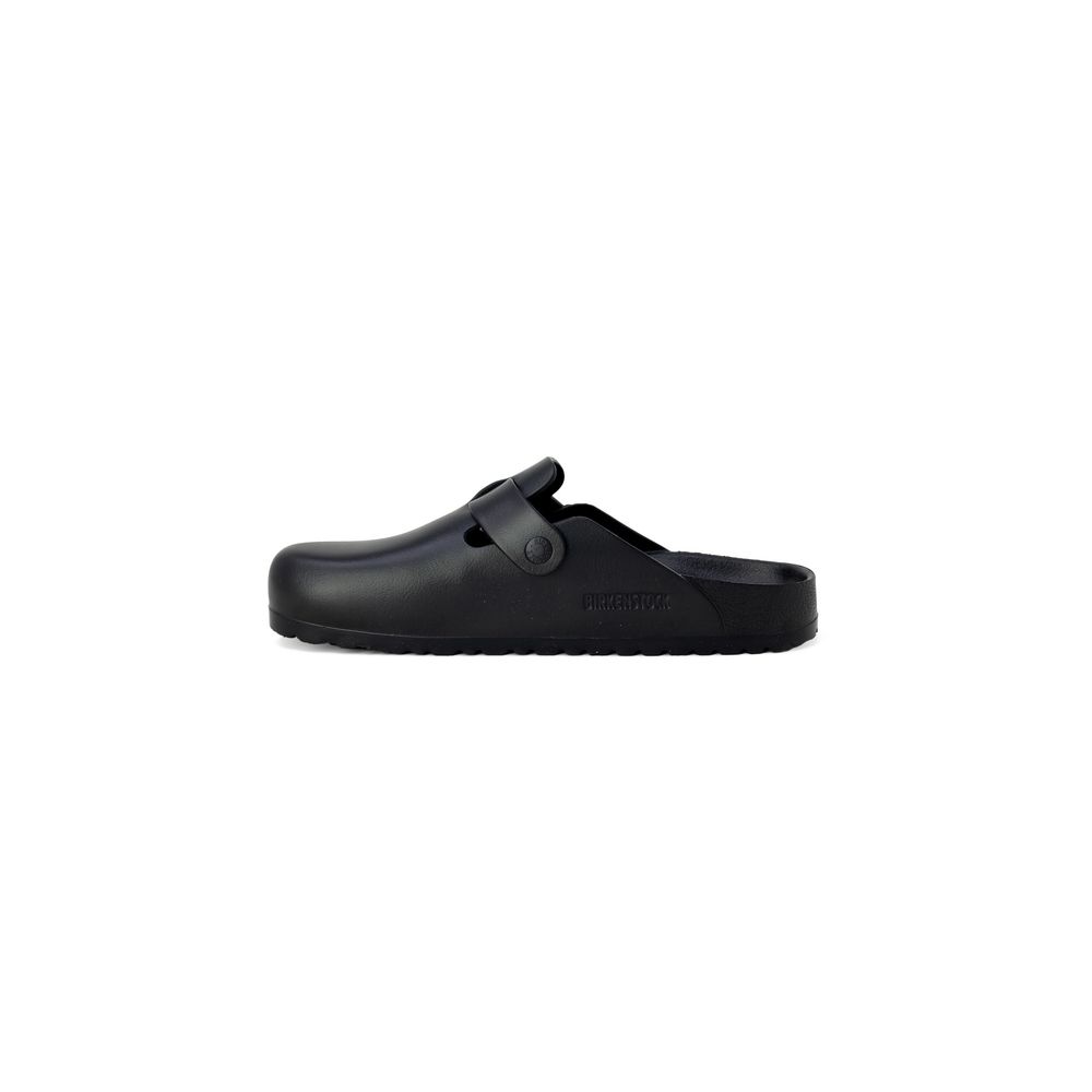 Black Artificial Leather Slippers - TIZZIL