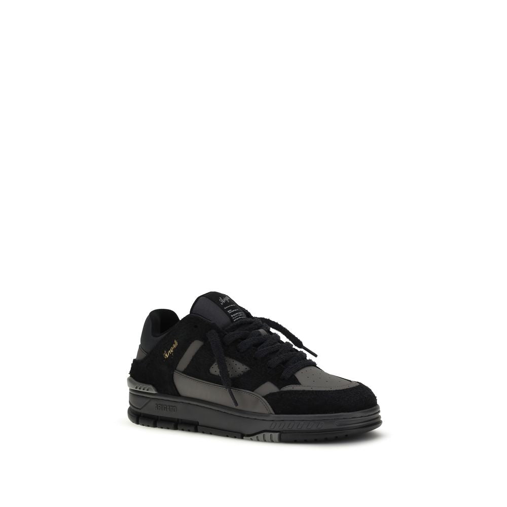 Black Calf Leather Bos Taurus Athletic Sneakers - TIZZIL