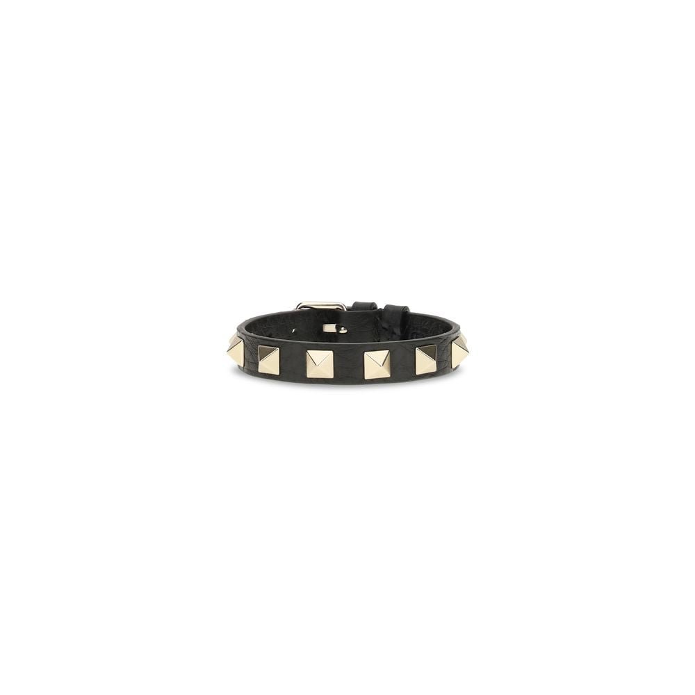 Black Calf Leather Bos Taurus Bracelet - TIZZIL