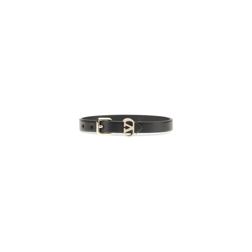 Black Calf Leather Bos Taurus Bracelet - TIZZIL
