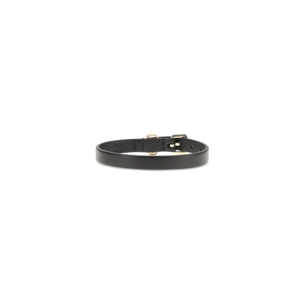 Black Calf Leather Bos Taurus Bracelet - TIZZIL