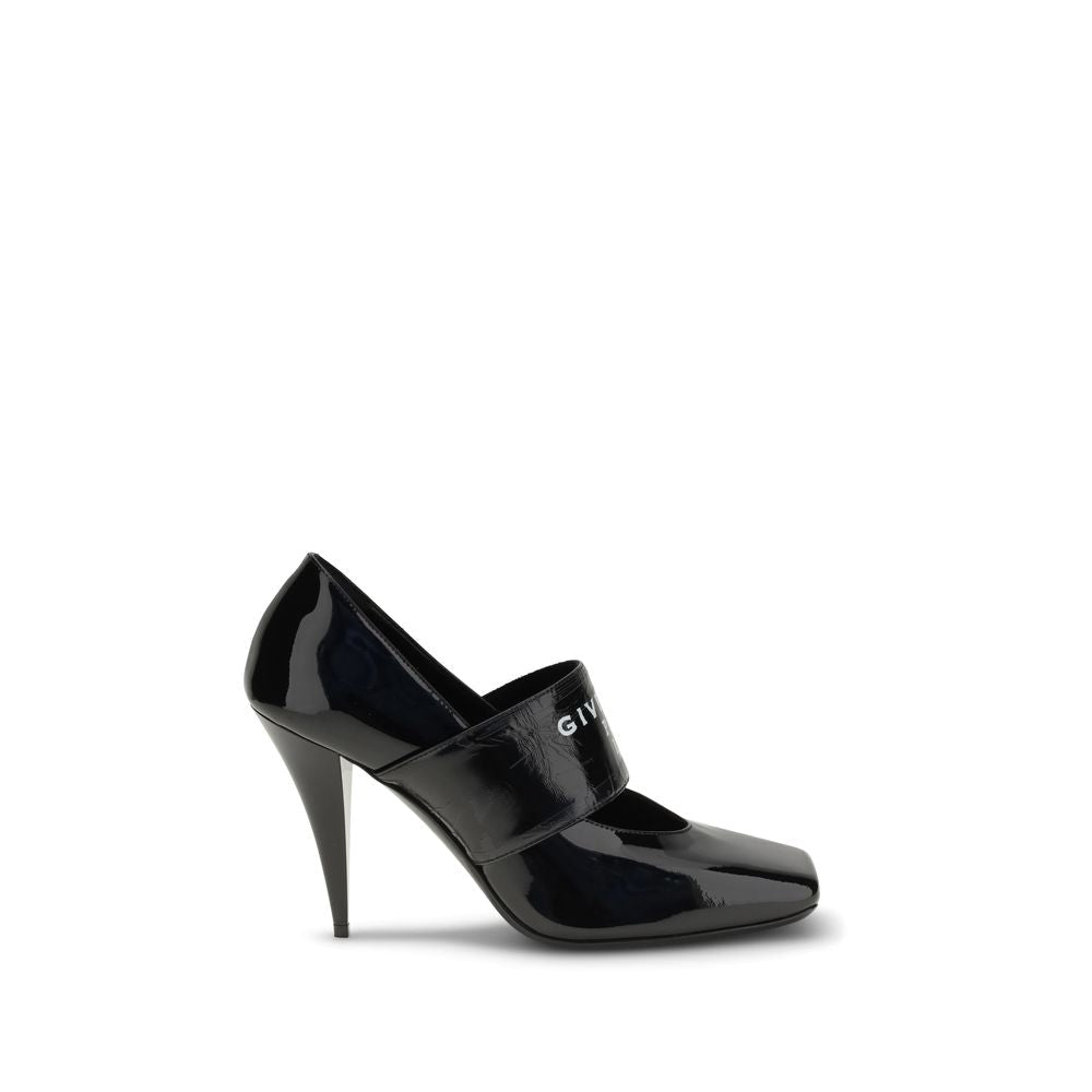 Black Calf Leather Bos Taurus High Heel Pumps - TIZZIL