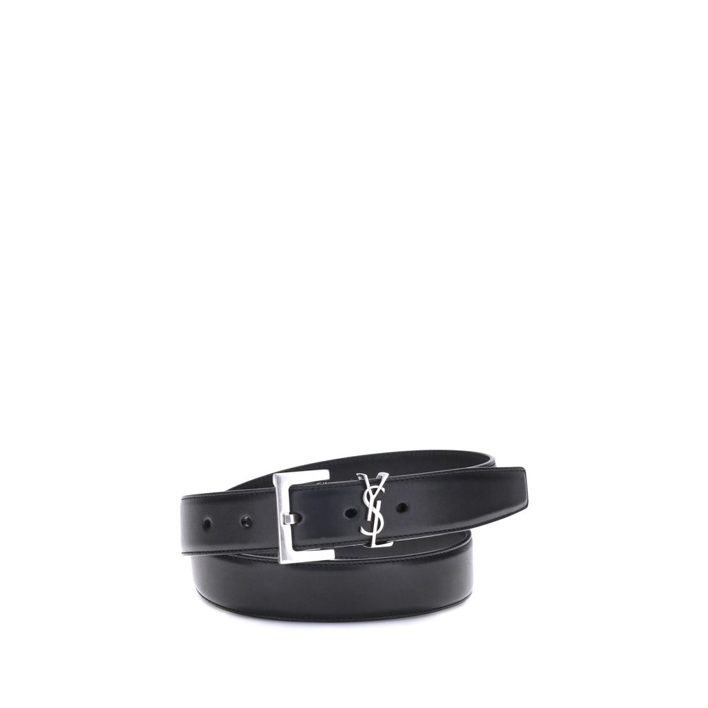 Black Calf Leather Bos Taurus Regular Belt - TIZZIL
