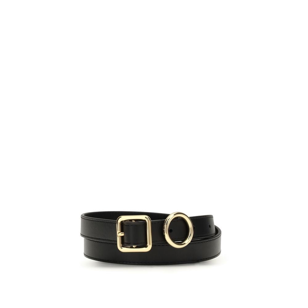 Black Calf Leather Bos Taurus Regular Belt - TIZZIL