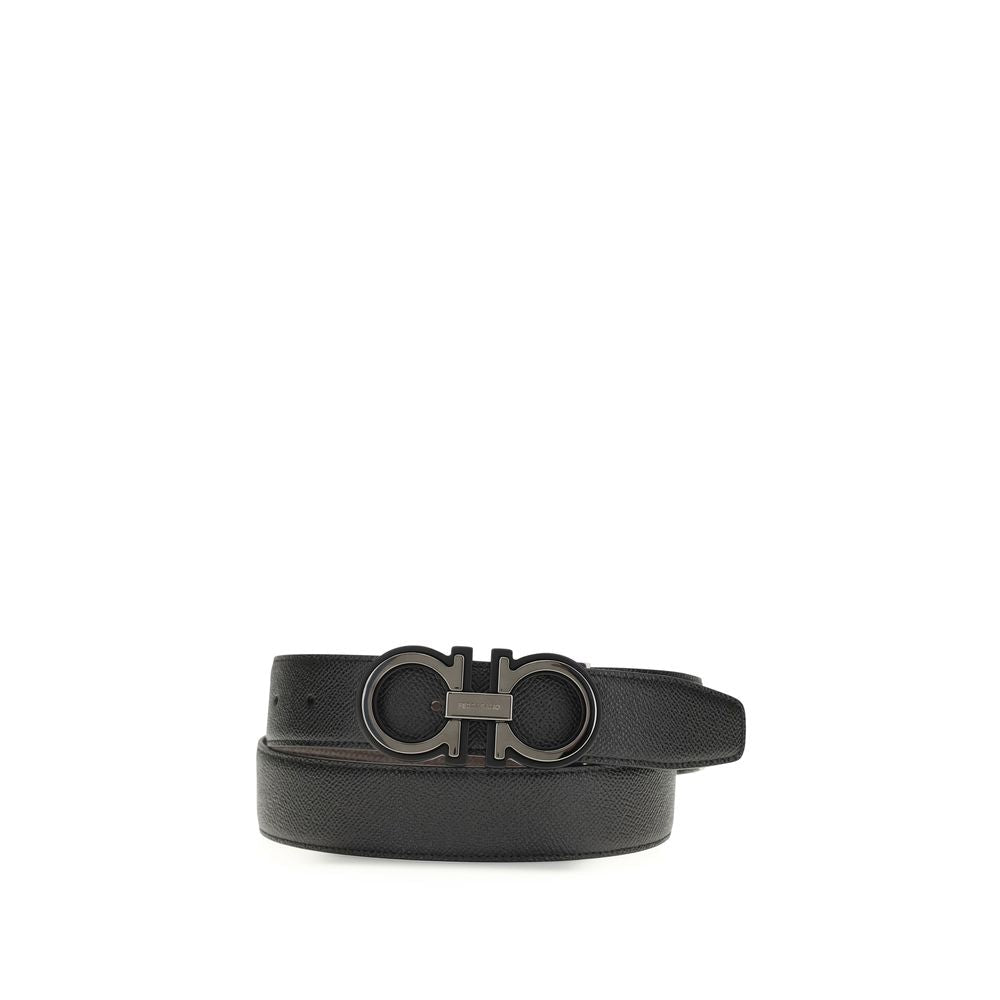 Black Calf Leather Bos Taurus Regular Belt - TIZZIL
