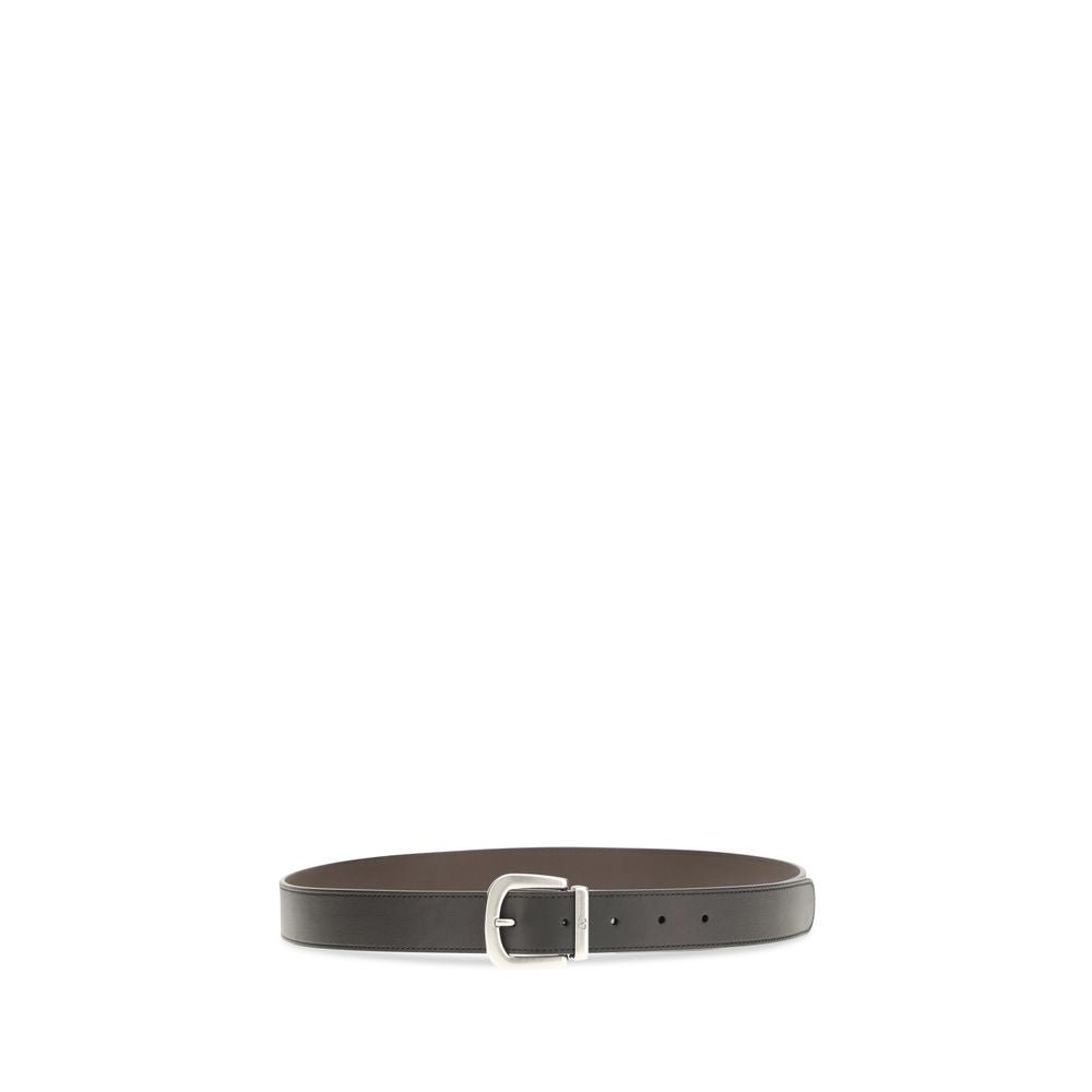Black Calf Leather Bos Taurus Regular Belt - TIZZIL
