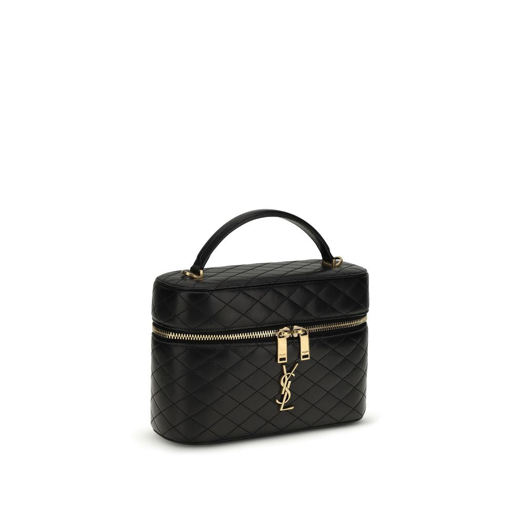 Black Calf Leather Bos Taurus Shoulder Bag - TIZZIL